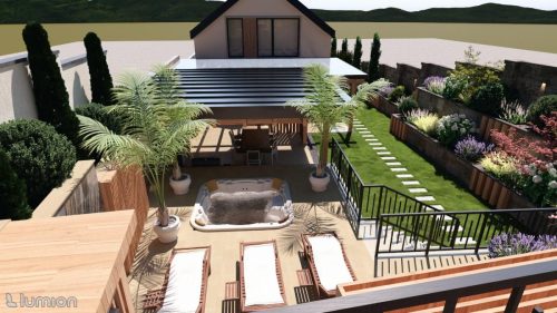 Randare 3D curte du jacuzzi